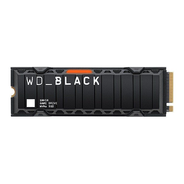 SSD 2TB WD Black SN850 c/ Heatsink M.2 2280 7000MBs/5100MBs - WDS200T1XHE