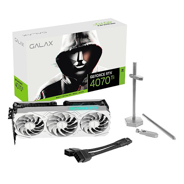 Placa de Video Galax GeForce RTX 4070 Ti EX Gamer White 12GB GDDR6X 192 bit - 47IOM7MD7BGW