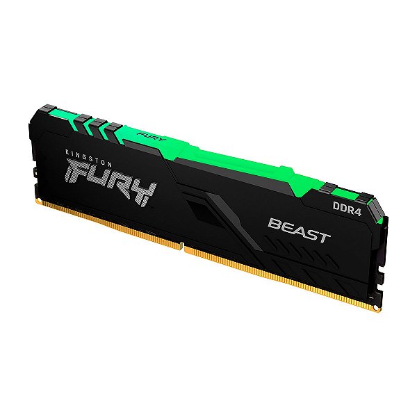 Memória Kingston Fury Beast RGB (1x16GB) DDR4 2666Hz CL16 - KF426C16BBA/16