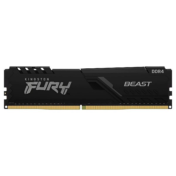 Memória Kingston Fury Beast Black 8GB (1x8GB) DDR4-3600MHz CL17 -  KF436C17BB/8