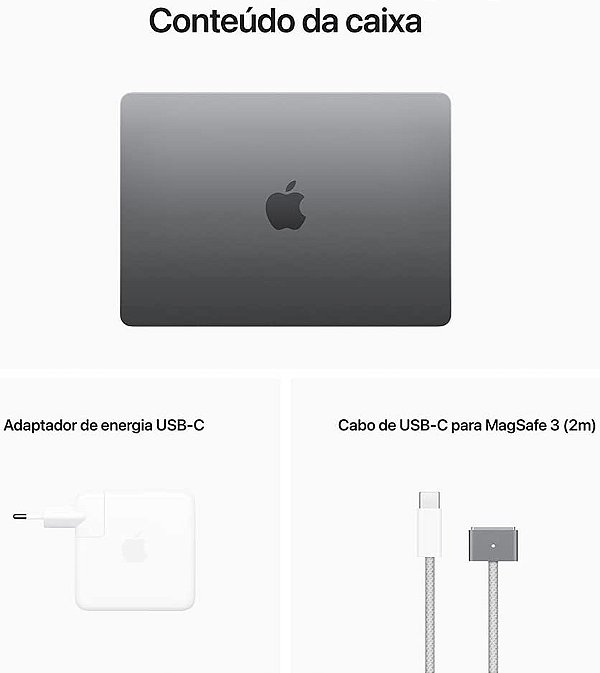 Macbook Apple Air M2 Octa Core Tela Retina 13.6 8GB de Ram 256GB