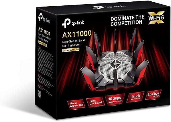 ルーター・ネットワーク機器 tp-link Archer AX11000 MU-MIMO TP-Link Archer AX11000 Roteador Tri-Band Wi-Fi 6 | Amazon.com.br