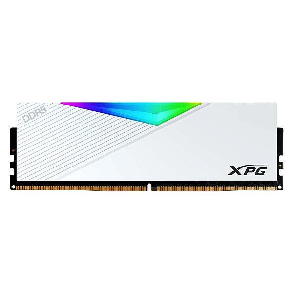 Memória Adata XPG Lancer RGB 16GB (1x16GB) DDR5 5200Mhz CL38 White - AX5U5200C3816G-CLARWH