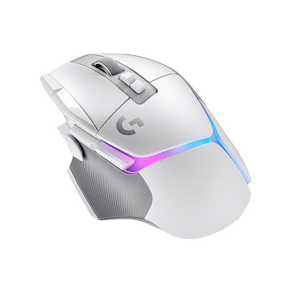 Mouse Gamer Logitech G502 X PLUS USB 25600 DPI 13 Botões Branco - 910-006170