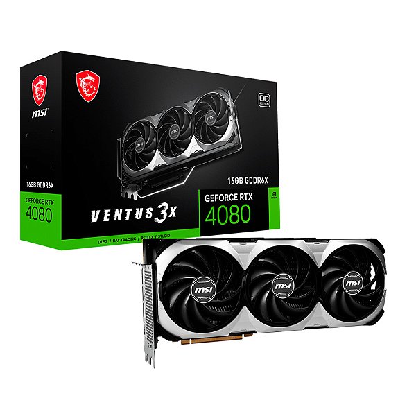 Placa de Video MSI GeForce RTX 4080 Ventus 3X OC 16GB GDDR6X 256 bit - 912-V511-044