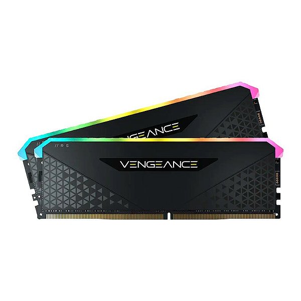 Memória Corsair Vengeance RGB RS 16GB (2X16Gb) 3600Mhz DDR4 Preta - CMG32GX4M2D3600C18
