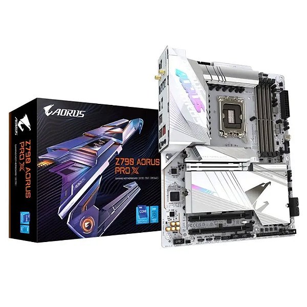 Placa Mãe Gigabyte Z790 Aorus Pro X White WIFI 7 LGA 1700 ATX DDR5 - GK  Infostore - Grandes Gamers Merecem Grandes PCs!!!
