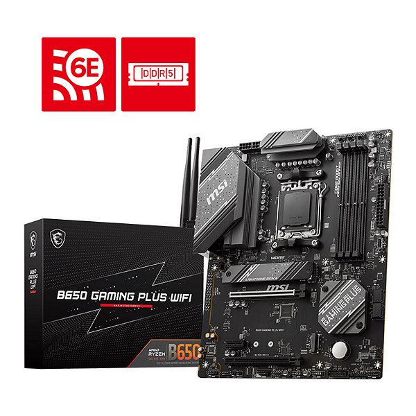 Placa Mãe MSI B650 Gaming Plus WiFi DDR5 AM5 ATX