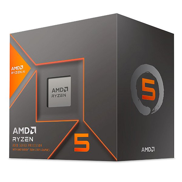 Processador AMD Ryzen 5 8600G 4.3GHz/ 5.0GHz Hexa-Core 12-Threads 22MB AM5 - 100-100001237BOX