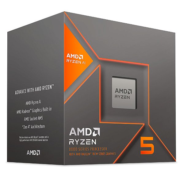 Processador AMD Ryzen 5 8600G 4.3GHz/ 5.0GHz Hexa-Core | GK Infostore