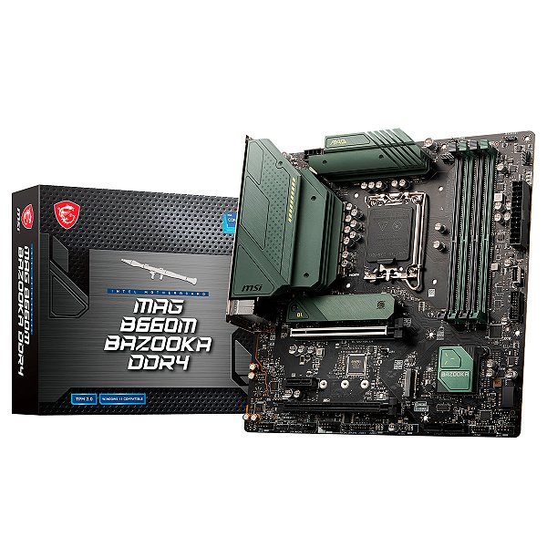 Placa Mãe MSI MAG B660M Bazooka DDR4 LGA 1700 MATX