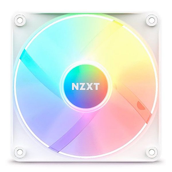 Cooler para Gabinete NZXT F120 RGB Core 120mm Branco - RF-C12SF-W1