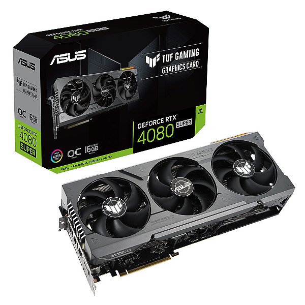 Placa de Video Asus RTX 4080 Super TUF Gaming OC Edition 16GB GDDR6X 256 bit - TUF-RTX4080S-O16G-GAMING