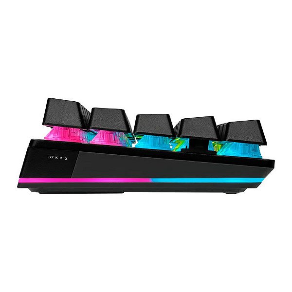 Teclado Mecânico Corsair K70 RGB PRO Mini Switch Cherry MX Silver