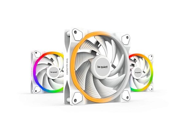 Cooler para Gabinete Be Quiet! Light Wings White ARGB Kit com 3 Unidades - BL100