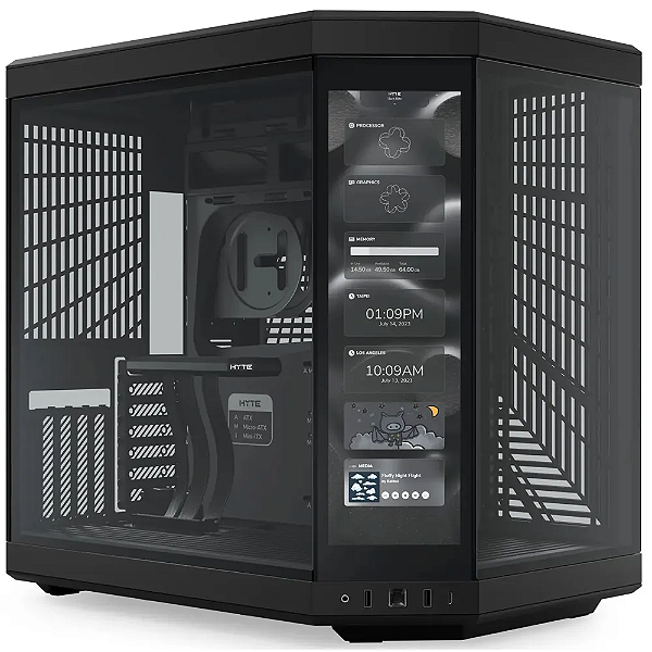 Gabinete Gamer HYTE Y70 Touch 4K 14.1 Preto - CS-HYTE-Y70-B-L