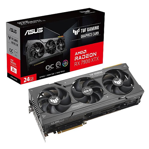 Placa de Video ASUS TUF Gaming Radeon RX 7900 XTX OC Edition 24GB GDDR6 384 bits - TUF-RX7900XTX-O24G-GAMING