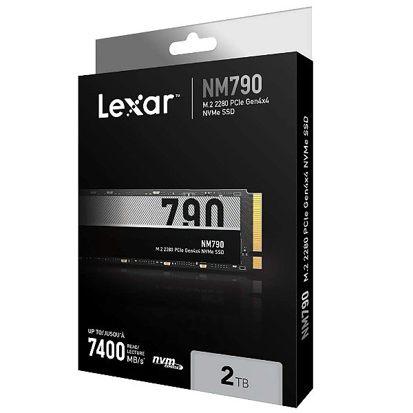 SSD 2TB Lexar NM790 M.2 2280 7400MBs/6500MBs - LNM790X002T-RNNNU