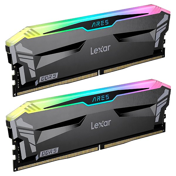 Memória Lexar Ares DDR5 32GB 6000MHz RGB - LD5BU016G-R6000GDLA