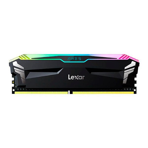 Memória Lexar Ares DDR4 16GB (1X16GB) 3600Mhz CL18 RGB Preto - LD4BU016G-R3600GSLA