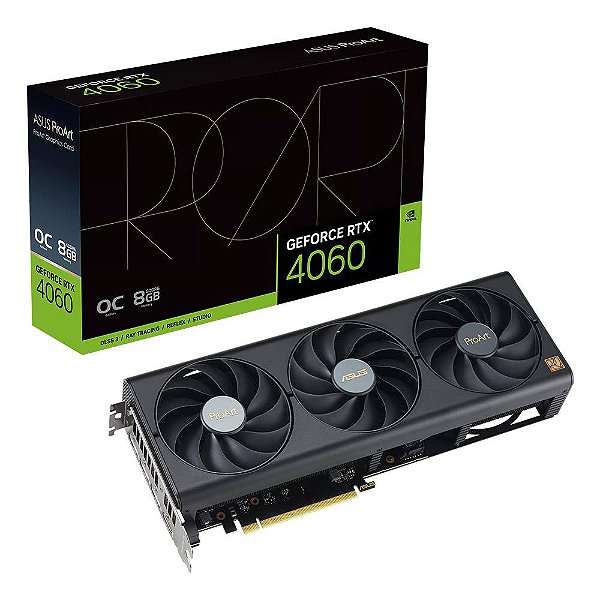 Placa de Video ASUS ProArt GeForce RTX 4060 OC edition 8GB GDDR6 128bit - PROART-RTX4060-O8G