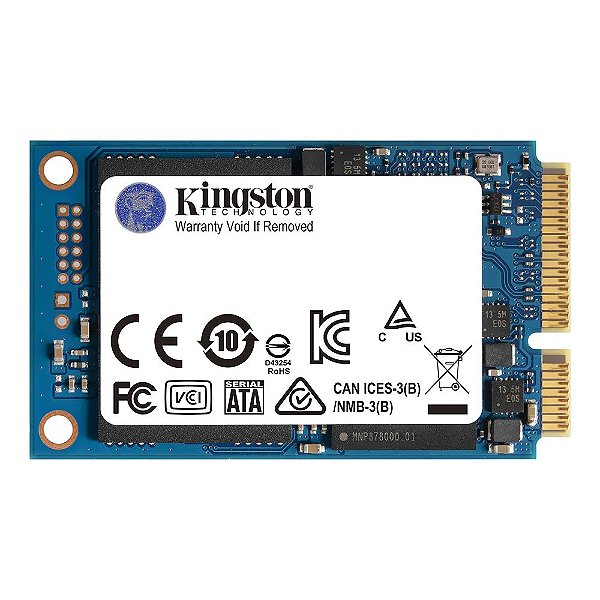 SSD 1TB Kingston KC600 mSATA SATA III com criptografia XTS-AEX de 256 bits - SKC600MS/1024G