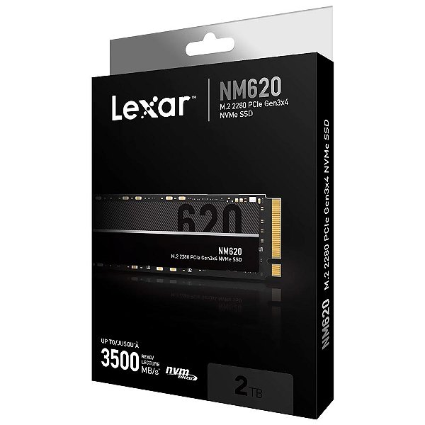 SSD 2TB Lexar NM620 M.2 2280 3500MBs/3000MBs - LNM620X002T-RNNNU