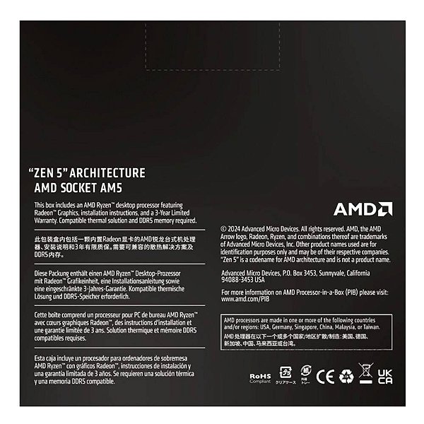 Processador AMD Ryzen 5 9600X 