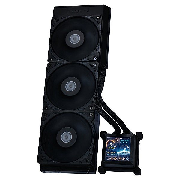 WaterCooler Lian Li Hydroshift 360 S 360mm Display LCD Preto - HSLCD36SB