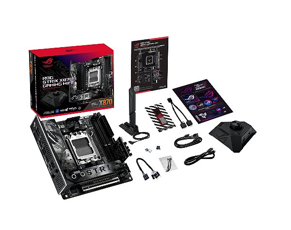 Placa Mãe ASUS ROG STRIX X870-I Gaming Wi-Fi DDR5 AM5 Mini-ITX