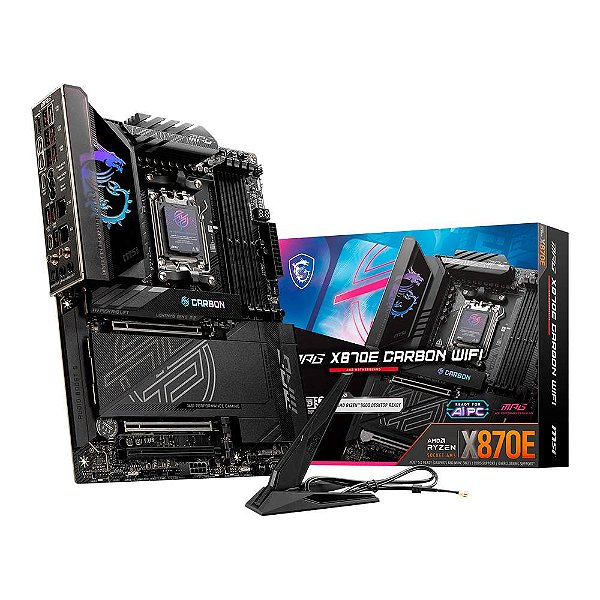 Placa Mãe MSI MPG X870E Carbon WI-FI 7 DDR5 AM5 ATX | GK Infostore