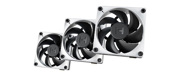 Cooler para gabinete HYTE THICC FP12 3000RPM 105,8 CFM Kit com 3 unidades - FAN-HYTE-FP12-BW-3