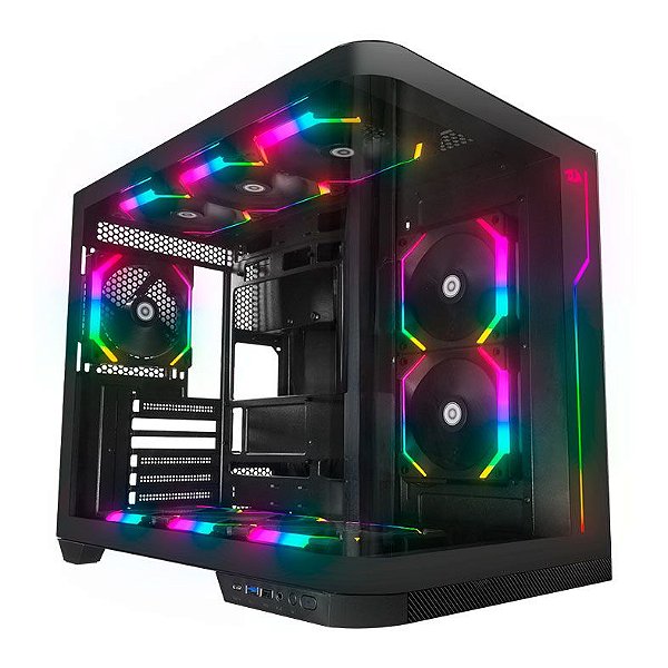 Gabinete Gamer Redragon Wideload Extreme Vidro Curvado - CA-605B