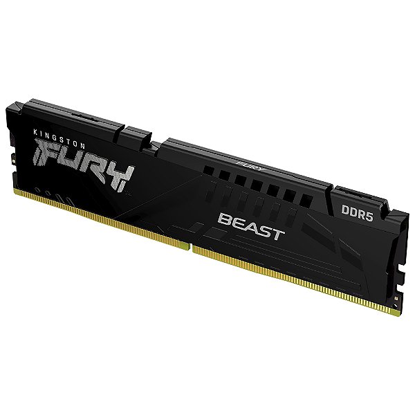Memória Kingston Fury Beast 16GB DDR5 6000MHz CL40 com EXPO - KF560C36BBE2-16