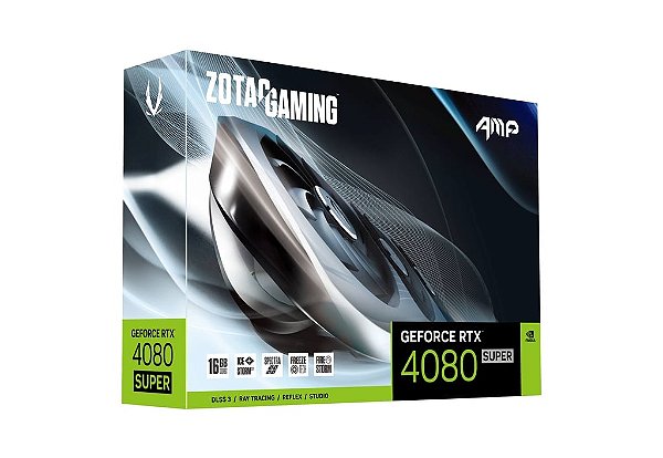 Placa de Video ZOTAC GeForce RTX 4080 Super AMP OC 16GB Placa de Video ZOTAC GeForce RTX 4080 Super AMP OC 16GB