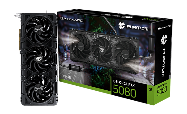 Placa de Video Gainward GeForce RTX 5080 Phantom 16GB GDDR7 256 bit - NE75080019T2-GB2030P