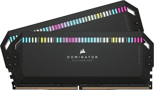 Memória Corsair DOMINATOR PLATINUM RGB 64GB (2x32GB) DDR5 6600Mhz C32 - CMT64GX5M2B6600C32