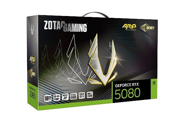 Placa de Video Zotac GeForce RTX 5080 AMP Extreme INFINITY Placa de Video Zotac GeForce RTX 5080 AMP Extreme INFINITY