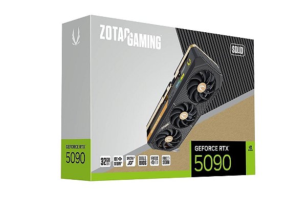 ZOTAC GAMIMG GeForce RTX 5090 SOLID ジャンク Placa de Video Zotac GeForce RTX 5090 SOLID 32GB GDDR7 512-bit
