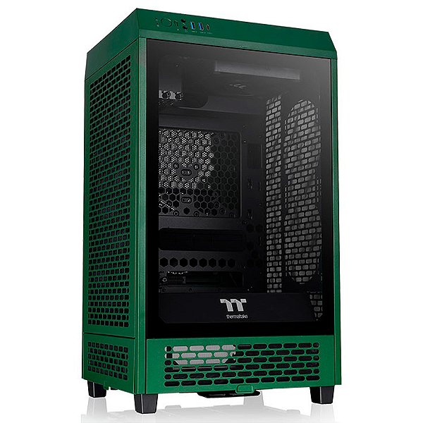 Gabinete Thermaltake The Tower 200 Racing Green Mini Tower Mini-ITX Verde Sem Fonte Com 2 Fans - CA-1X9-00SCWN-00