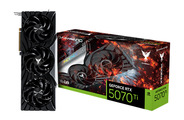 Placa de Video Gainward GeForce RTX 5070 TI Phoenix 16GB GDDR7 256 bit - NE7507T019T2-GB2031X