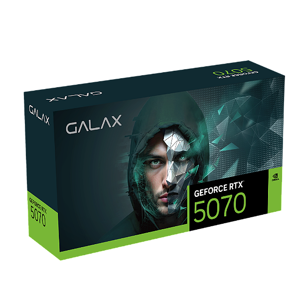 Placa de Video Galax GeForce RTX 5070 1 CLICK OC 2X 12GB GDDR7 192 bit - 57NON7MDBROC