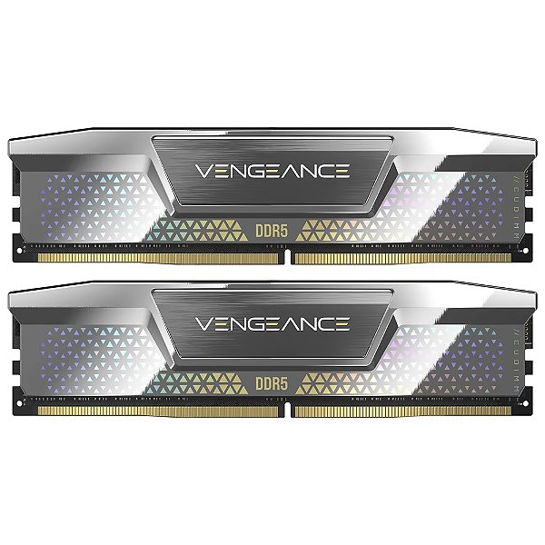 Memória Corsair Vengeance 48GB (2X24GB) DDR5 CUDIMM  8000Mhz C38 Prata - CMKC48GX5M2X8000C38