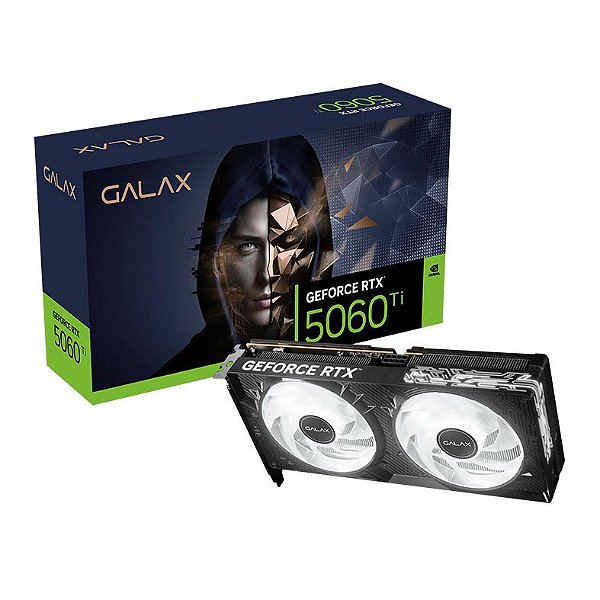 Placa de Video Galax GeForce RTX 5060 TI 1-Click OC 8GB 8B GDDR7 128 bits - 56ISN8MDCPCT