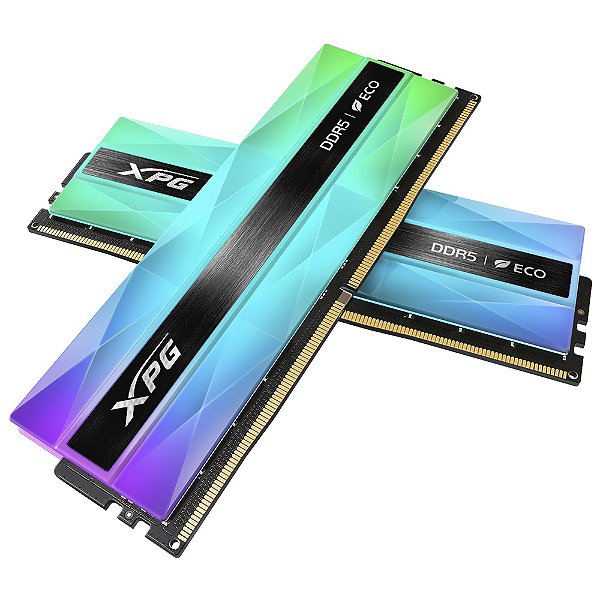 Memória Adata XPG Lancer Neon RGB 32GB (2x16GB) DDR5 6400Mhz CL32 - AX5U6400C3216G-DCLANRSG