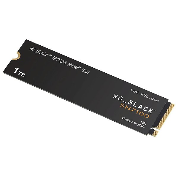 SSD 1TB WD Black SN7100 M.2 2280 PCIE 4.0 7250MBs/6900MBs - WDS100T4X0E