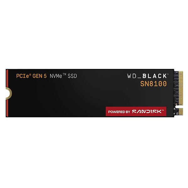 SSD 1TB WD Black SN8100 PCIe 5.0 NVMe 14900MBs/11000MBs - WDS100T1X0M