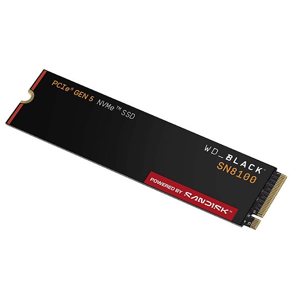 SSD 1TB Western Digital WD Black SN8100 M.2 NVMe PCIe 5.0 14900MBs