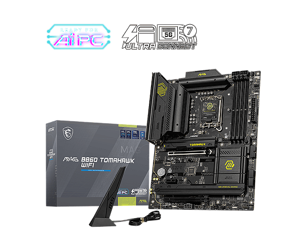Placa Mãe MSI B860 Mag Tomahawk Wi-Fi DDR5 LGA 1851 ATX - 911-7E39-001