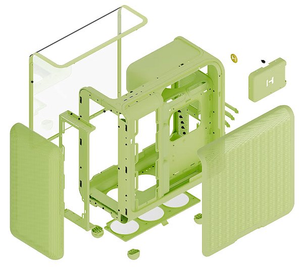 Gabinete HYTE X50 Matcha Milk (Verde) Atx Mid Tower | GK Infostore